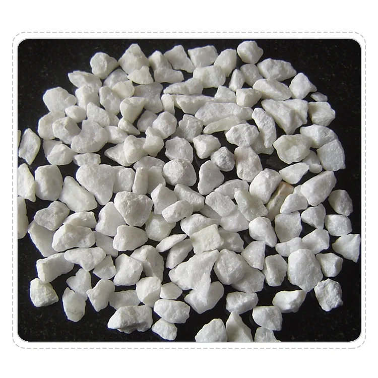 snow white crushed marble for floor