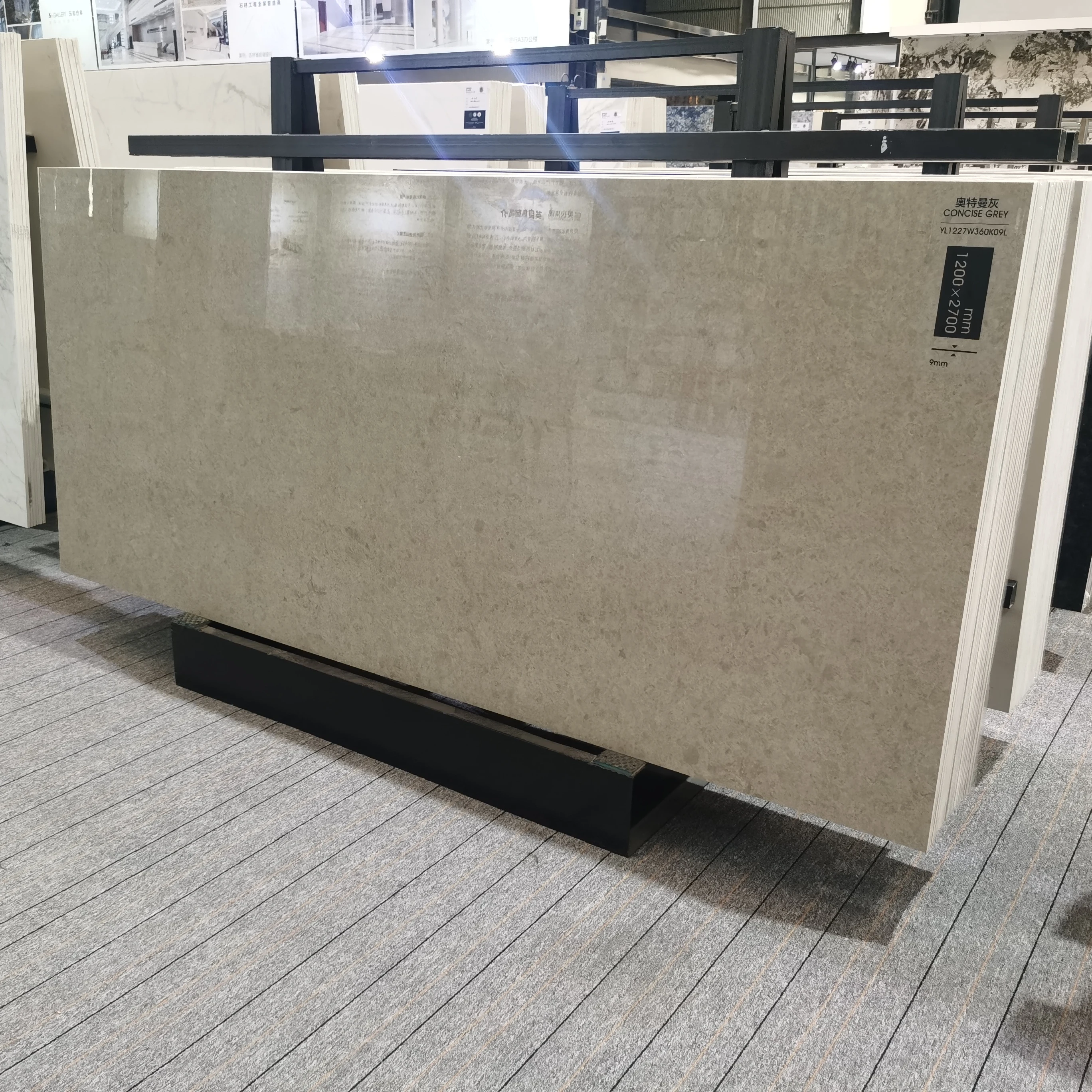 Новый спеченный камень Ultraman, лаконичный серый искусственный камень для украшения столешницы