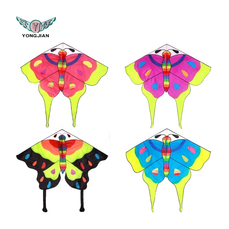 Good quality weifang polyester made flying kite cartoon animal kite butterfly kite