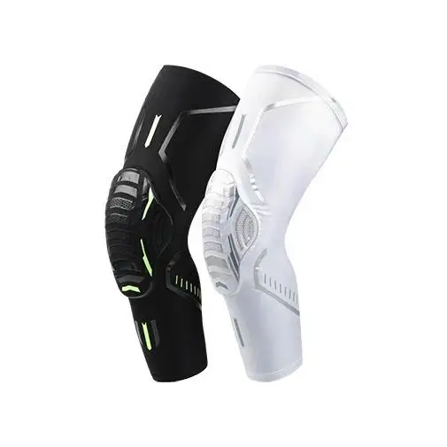 Loki Sport Fitness Long Compression Sports Elastic Full Leg Sleeves Warmer Knee Brace Motorcycle Guard Knee Pad