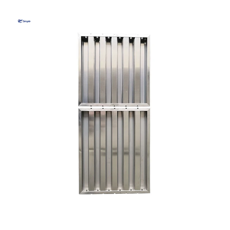 Customized Wholesale Commercial Kitchen Hood Oil Filter Baffle Filter Grease Filter