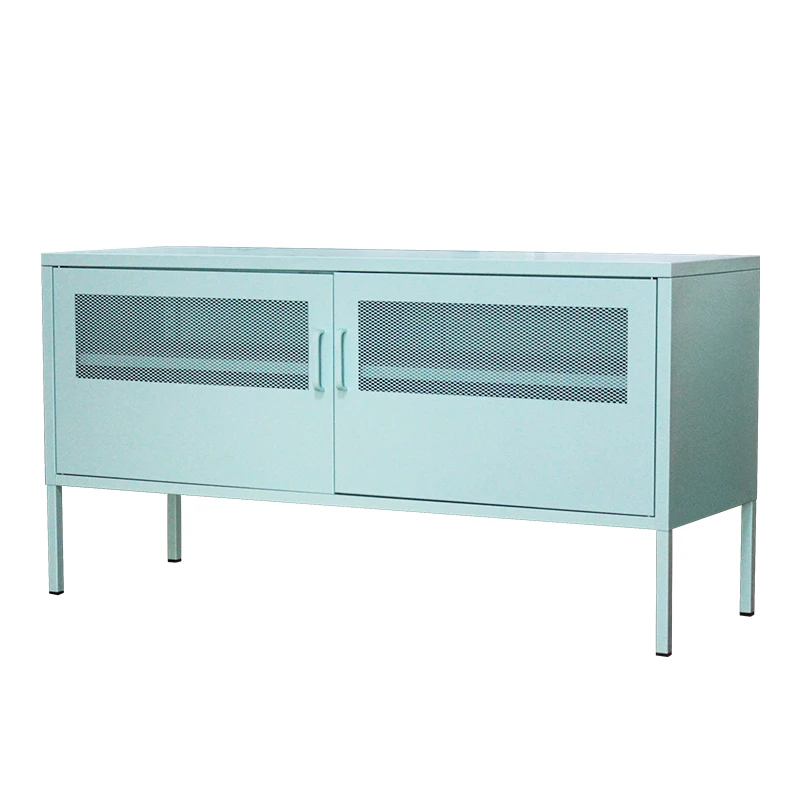 Modern Tv Stand High Quality Design Red Color Customized Packaging Elegant Custom Steel Locker Wardrobe for Living Packing Room