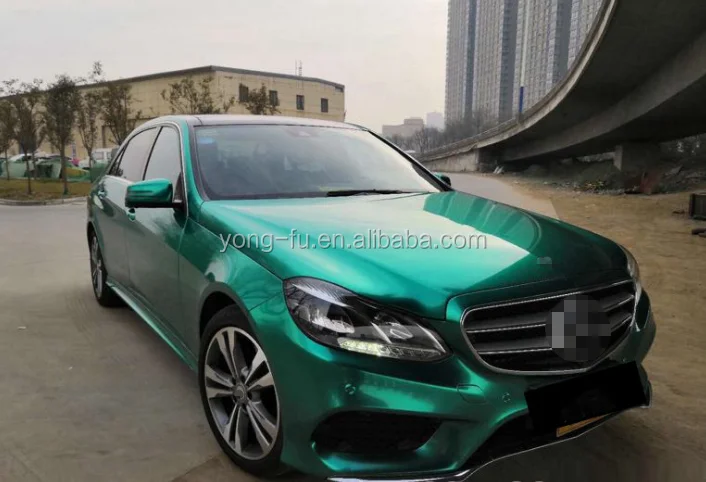 X-KOOL 18m Self adhesive PVC Emerald Glossy Green Car Wrap body cover film