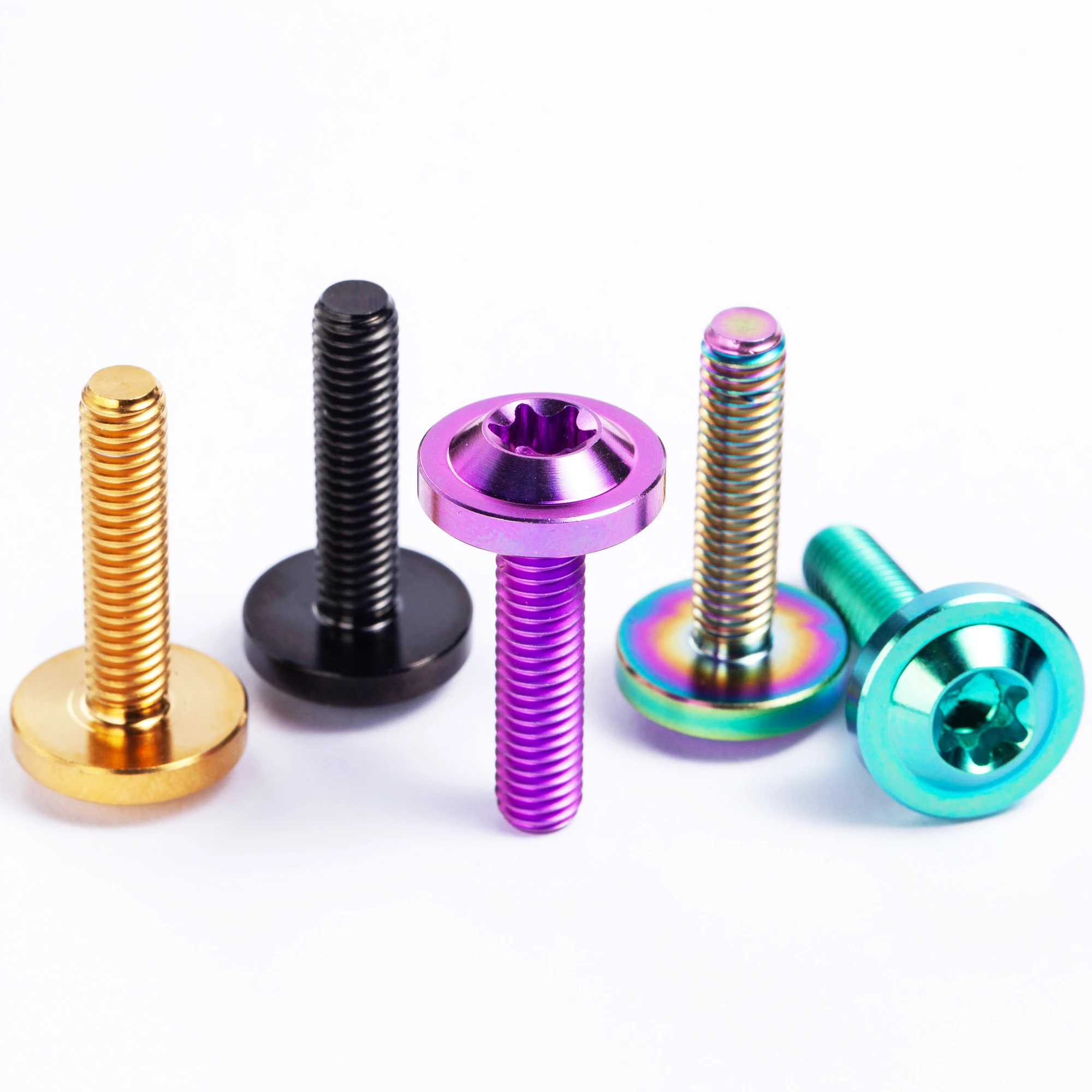 Round Head  Hexagon Socket Screws ISO7380-2 Bicycle Screws  Titanium Alloy Inch ISO GR5 hex