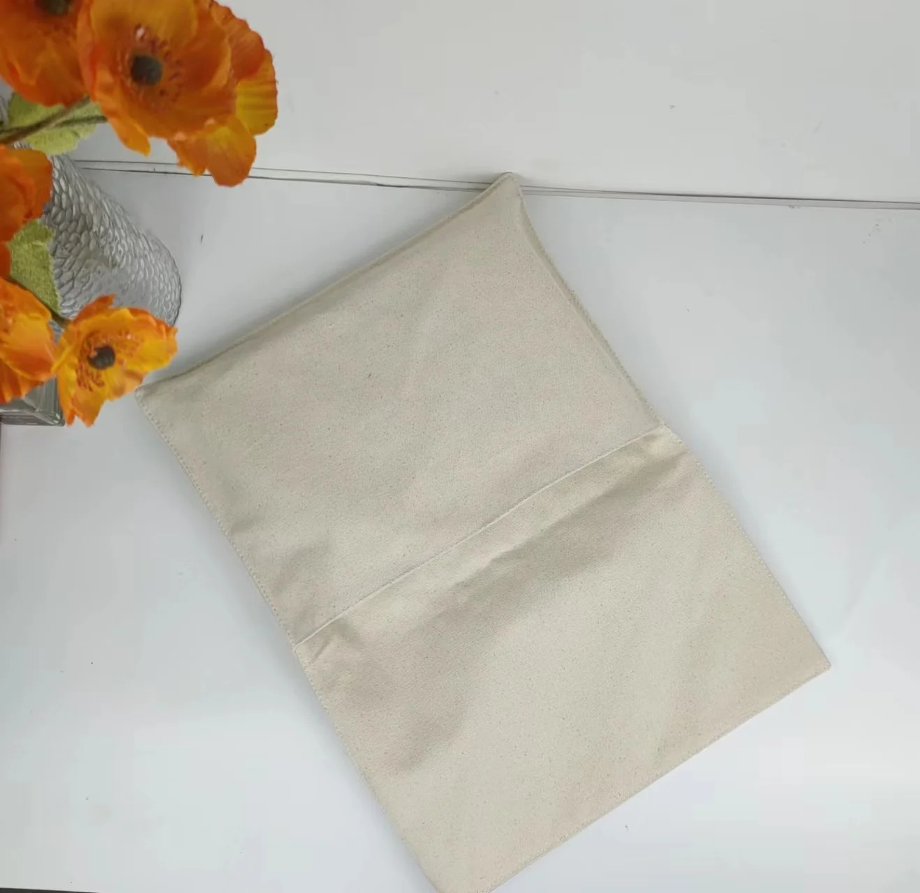 Eco Friendly Cotton Linen Envelope Cloth Packaging Dust Bags For Handbag Envelope Cotton Gift