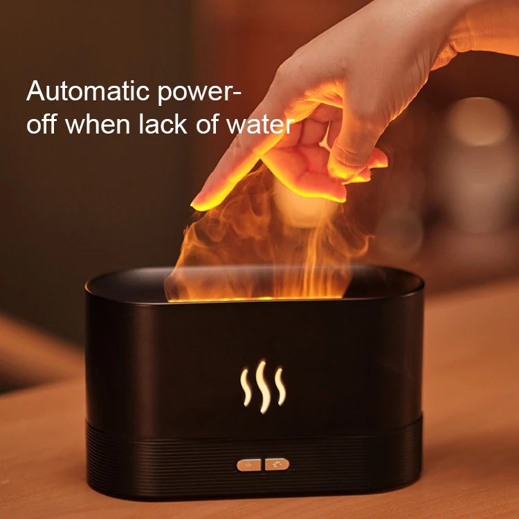 Kinscoter Flame Diffuser Humidifier Ultrasonic USB Fire Essential Oil Aroma Diffusers