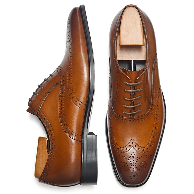 
New model men leather dress shoes formal wedding party shoes italian genuine leather shoes men 