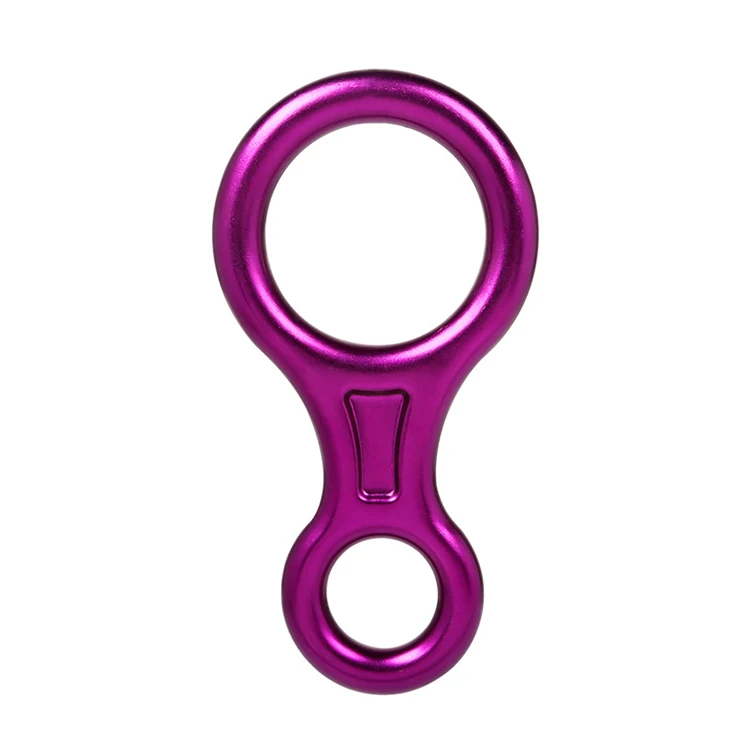 Rescue Figure Climbing Gear Downhill Equipment Rigging Plate Aluminum Alloy 35Kn Outdoor Climbing 8 Ring Descender
