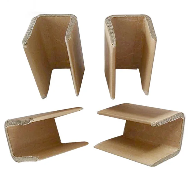 Moisture Resistant Protective U Channel Brown Paper Corner Protector
