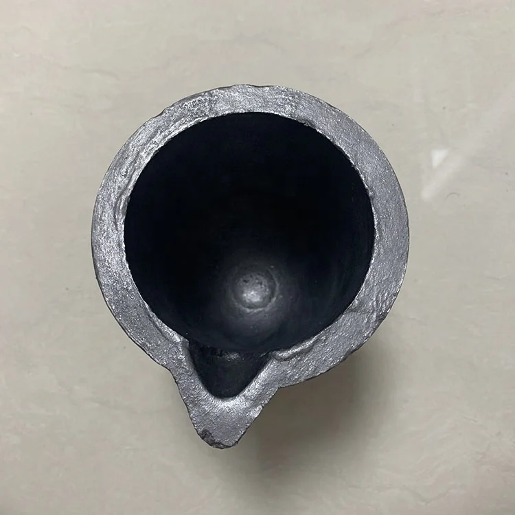 
High thermal conductivity melting metal silicon carbide reinforced graphite crucible for sale 