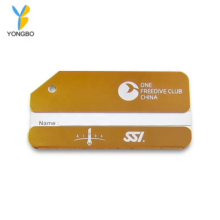 Luggage Tags Aluminum Alloy Travel Tags ID Labels Name Card Holder for Baggage Bags Suitcases 6 Colors