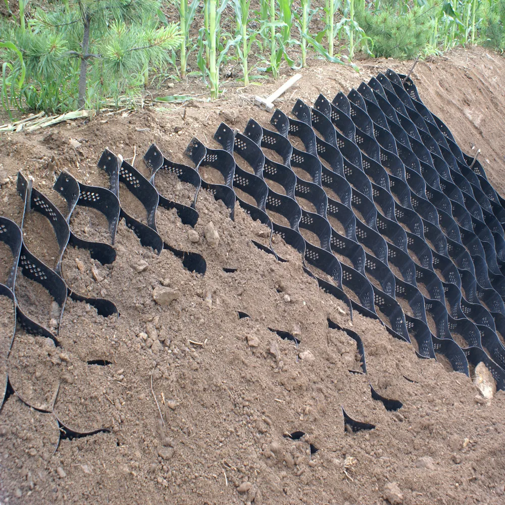 erosion control, soil stabilization, load support and earth retention HDPE Geocell