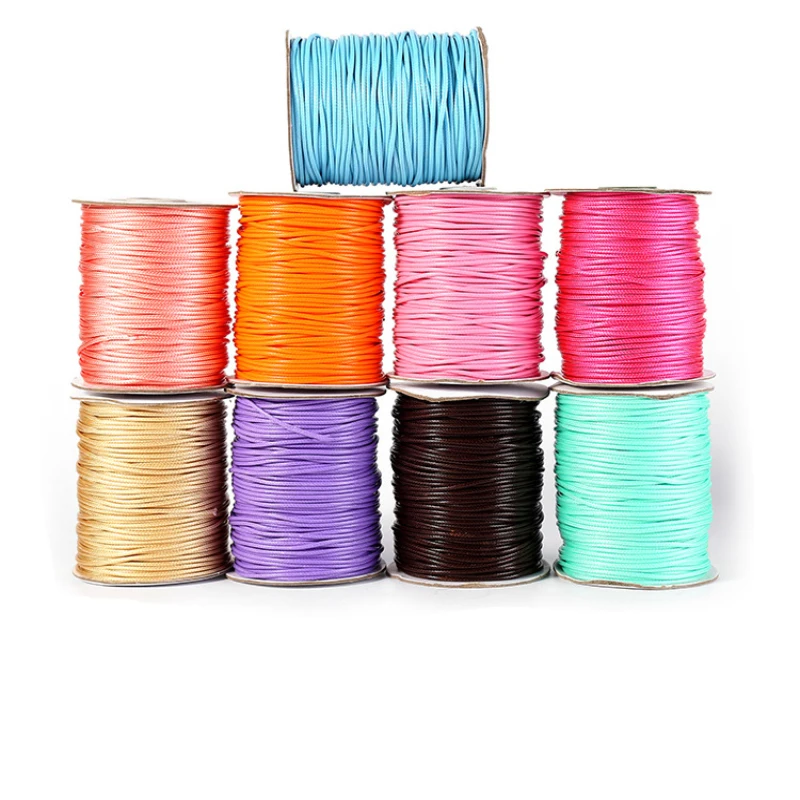 High quality polyester waxed cord for necklace cord