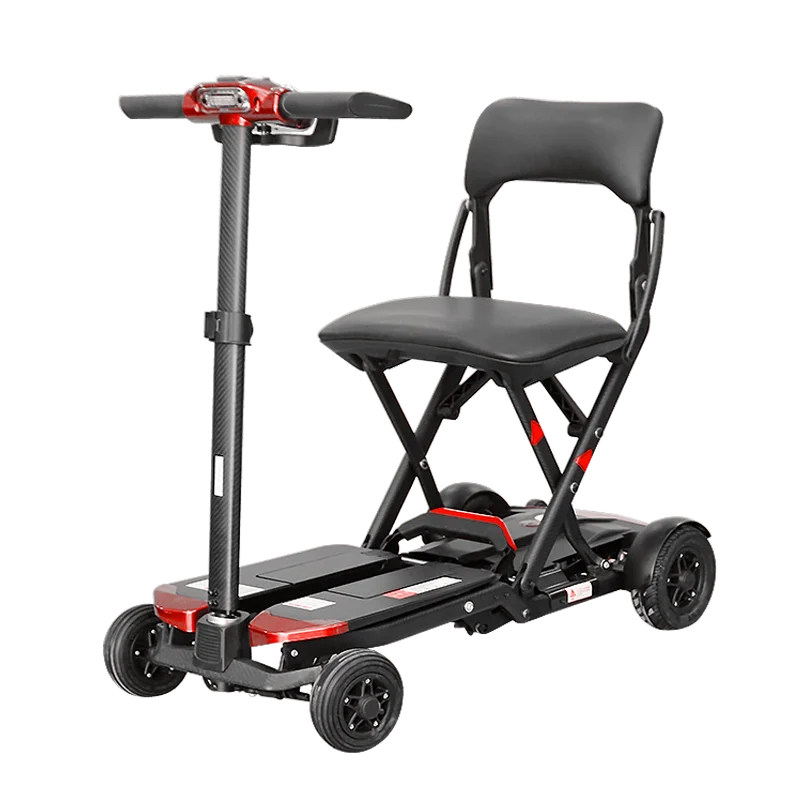 carbon fiber electric scooters with lights electric 4 wheel handicapped scooter