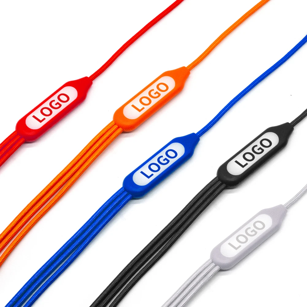 Factory New Branded 6 in 1 Multi Charging Cable Phone USB Charging Cable with LED light lamp for Promotional Gift items