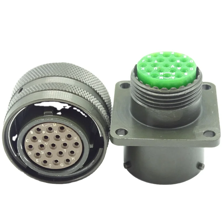 
Male MS-27467T15B19S/Female MS-27466T15B19P MIL-DTL-38999 Working current 7.5A Bayonet Circular 19 Pin Electrical Connector 