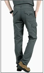 Мужские брюки-карго с шестью карманами, водонепроницаемые быстросохнущие уличные тонкие брюки и брюки для лета и весны