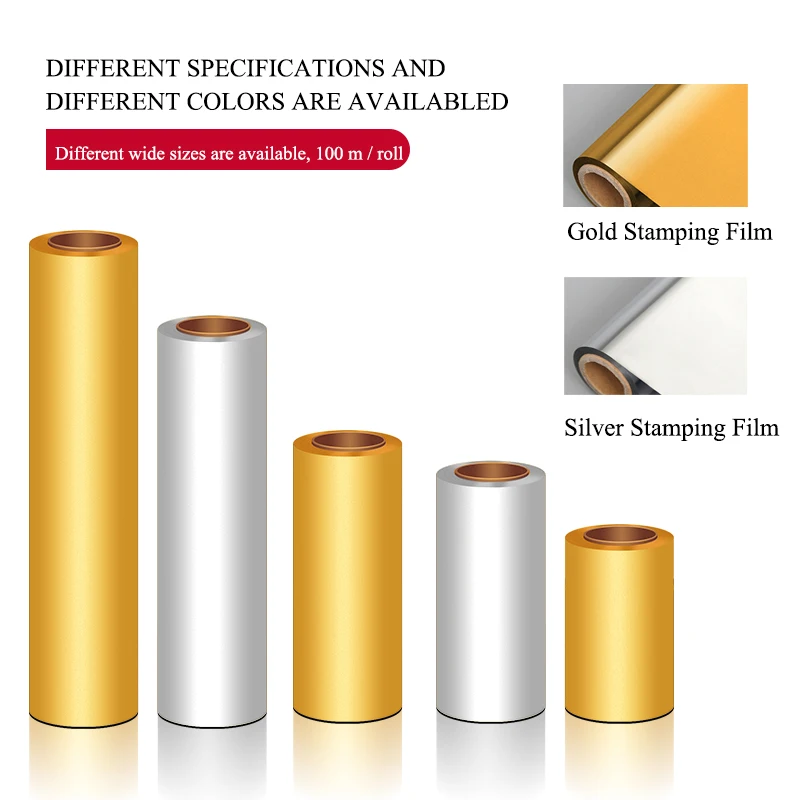 75um Dtf Pet Film Roll Gold 30cm 33cm 60cm Dtf Film For Dtf Heat Transfer
