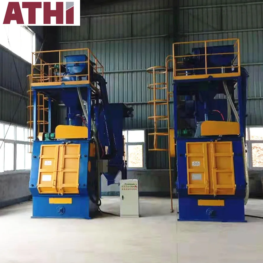 Q32 QR3210 China leading Tumblast shot blast cleaning machine for nut bolts forging casting parts