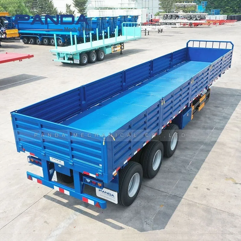 Fuwa tri axles 40ft 12m dropside panel trailer side wall semi trailer for sale