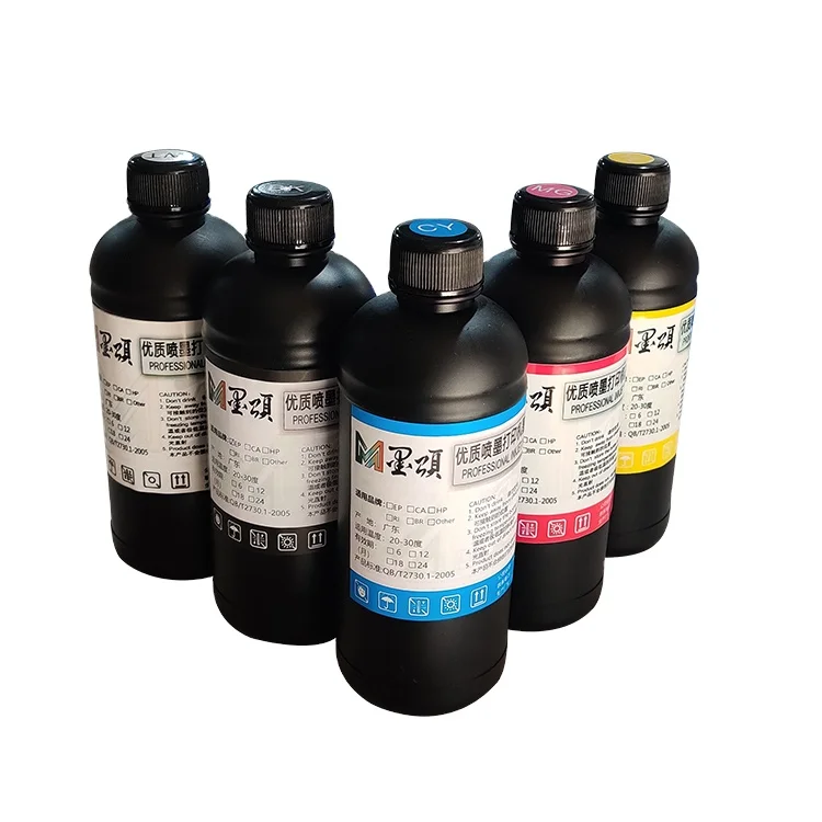 factory price 500ML LED UV Inkjet Printing Inkjet Compatible Ink for Epson printing