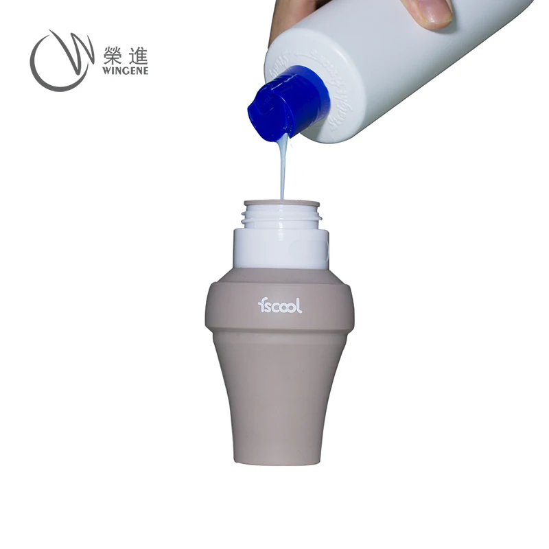 Travel Accessory Portable Folding Mini Silicone Squeeze Shampoo Travel Bottle Set/Kit