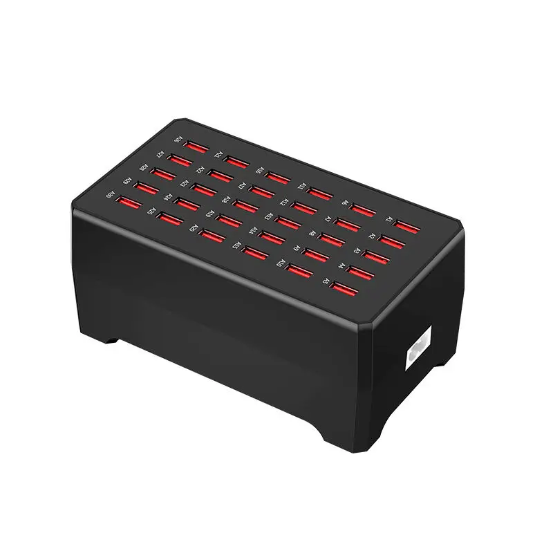 Hotel School Store 30-Port USB Charging Station Multi-Port Power Outlet 150W Wall Charger Socket for Tablet and Scooter Use