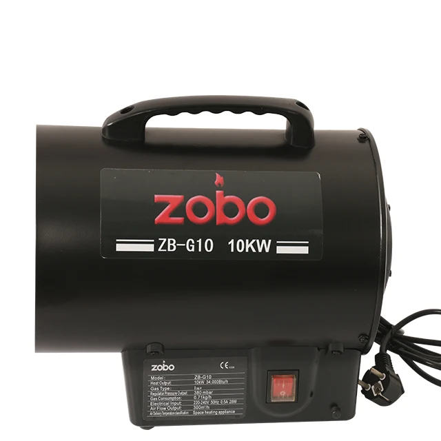 
ZOBO 10 KW Indoor Room Portable Cheap Gas Air Heater 