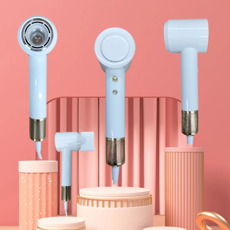 novelties 2024 High Speed Hammer Hair Dryer Intelligent Constant Temperature Control Reverse-air Negative Ionic Blow Dryer