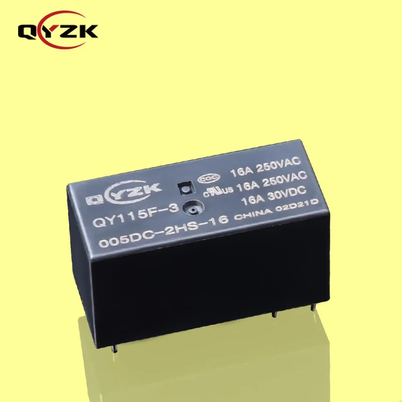 5 Volt 2 * SPST-NO 16AMP 250VAC 16A 30VDC 6 Pins 0.4W Alternative To  Home Appliances Intelligent Control Power Relay