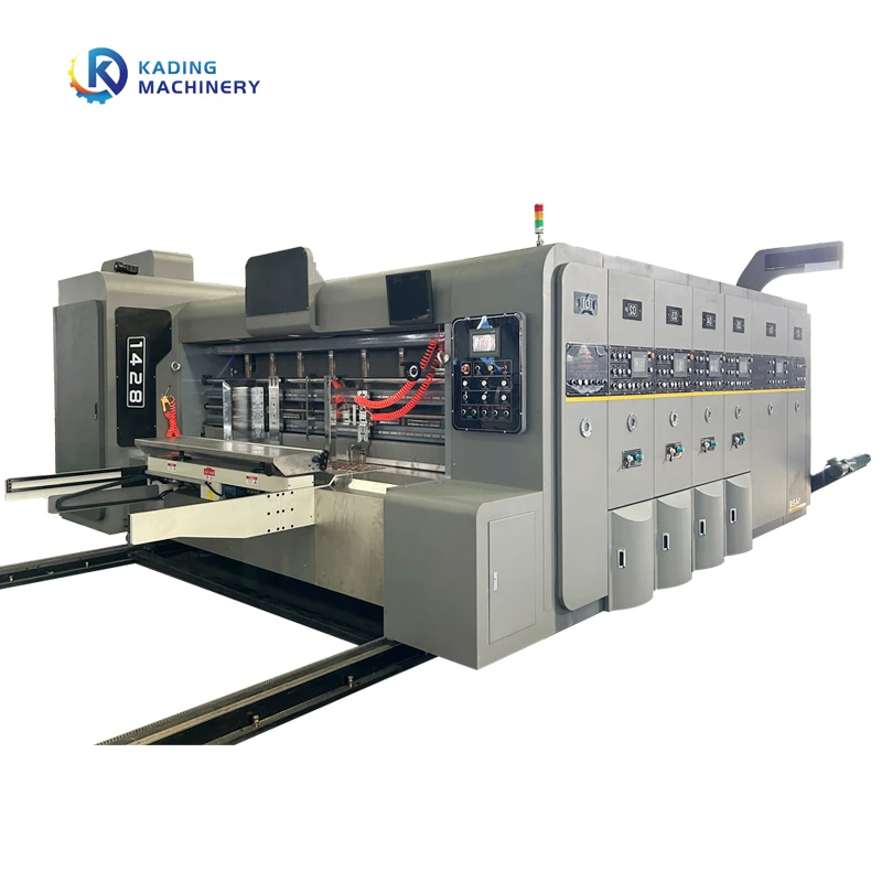 Full Automatic Water Ink Corrugated Carton Printing Slotting Die-cutting Machinery for Paper Board  Box Making Machine