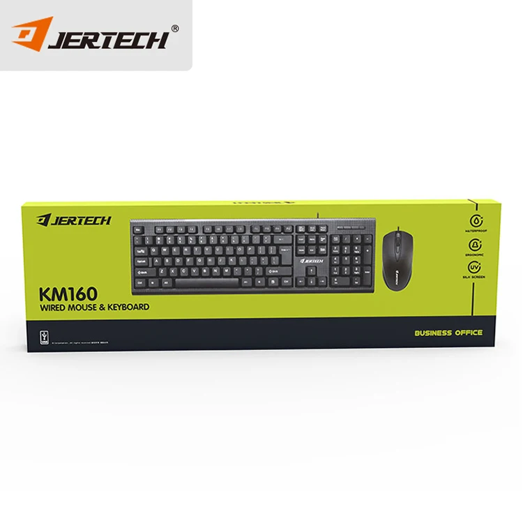 Переносные мембранные колпачки для клавиш KM160 шоколадного цвета с мультимедийной мембраной + Проводная Usb-мышь комбинированная клавиатура и