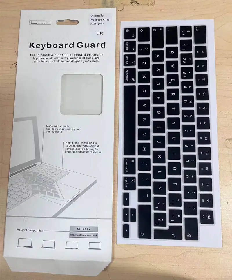 EU версия силиконовый чехол для Macbook Air 13 6 дюймов 15 и 16 Pro Чехол 14