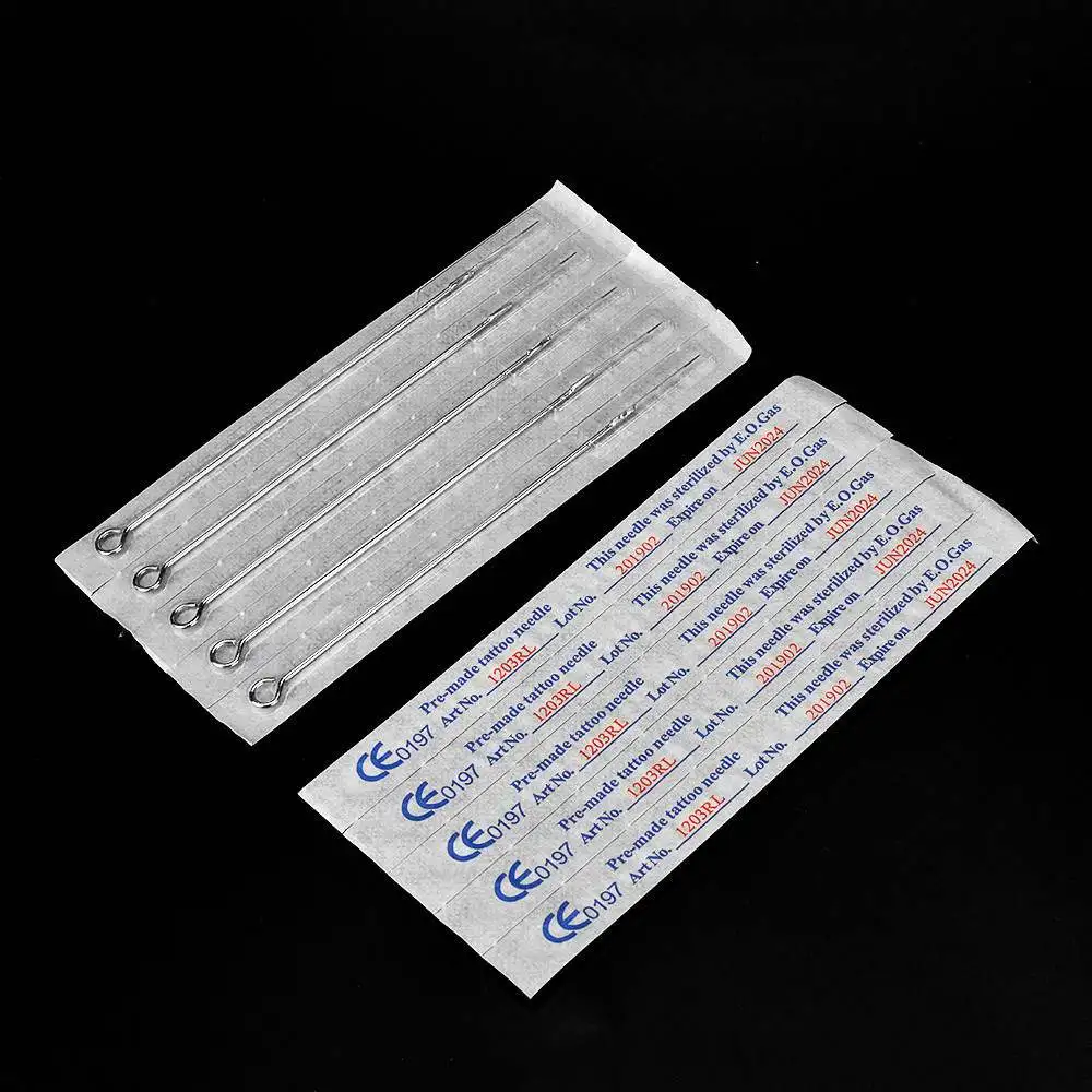 ATOMUS 50pcs tattoo needles 1203RL/M1/RM/F tattoo Needle disposable body art tattoo needle