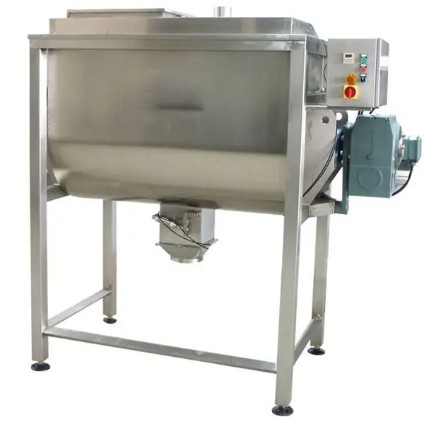 Industrial ribbon blender mixer machine horizontal ribbon mixer