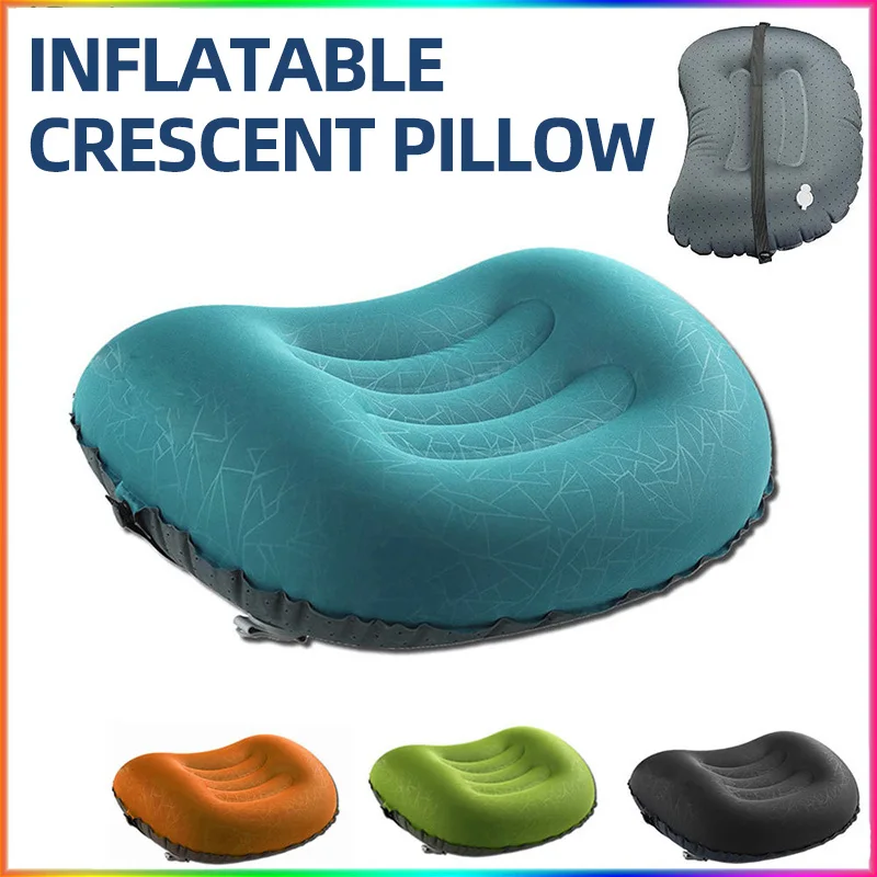 Wholesale custom 2024 new inflatable pillow comfortable inflatable air travel pillow inflatable neck pillows for travel
