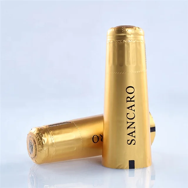 wholesale gold aluminium foil capsule for sparkling wine and champagne