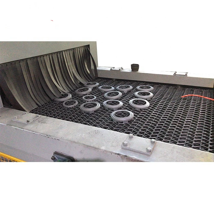 Rotary Crawler Rotary Table Hook Roller Conveyor Steel Plate Shot Blasting Machine