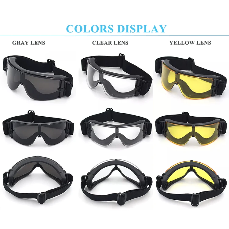 High Impact tactical sunglasses set  Tactical Bullet hunting glasses gafas tactical shooting Desert goggles