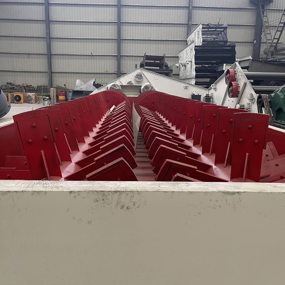 Double Spiral Sand Stone Washer , Twin Screw Spiral Wheel Silica Sand Washer