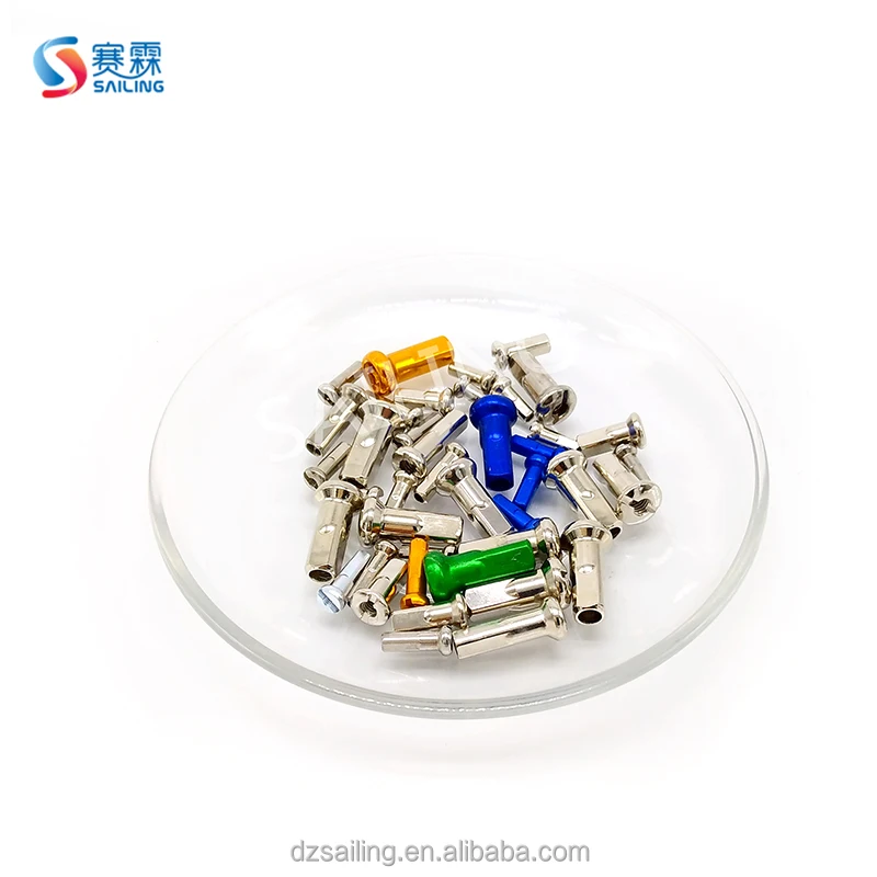 Bicycle Spoke Nipples 2.0*14Mm Aluminum Alloy Cycling Road Bike Mountain Bike Wheel Nipples Multicolor