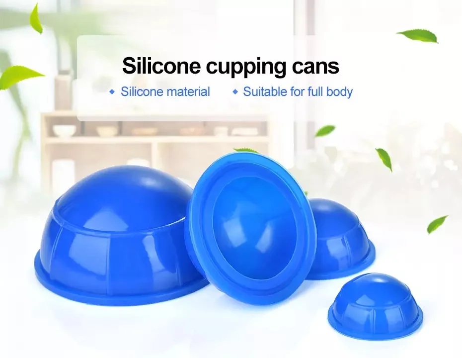 12pcs Set Vacuum Cupping Set Full Body Silicone Massage Cupping Therapy Cans Rubber Body Slimming Suction Cups Back Massager