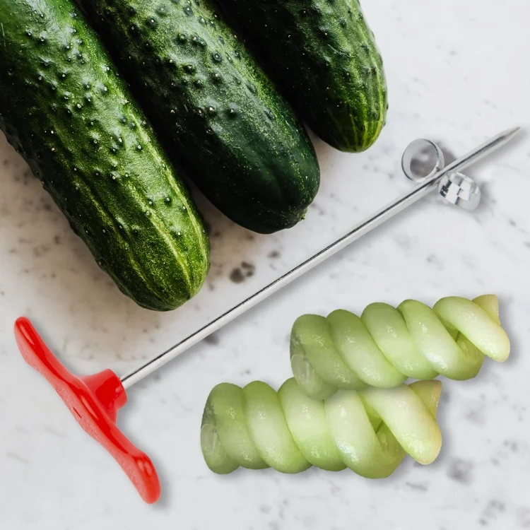 Kitchen Cutting Machine Carrot Twist Shredder Roller Spindle Spiral Twist Knife Manual Sprial Potato Cutter For Fruit Vegetable