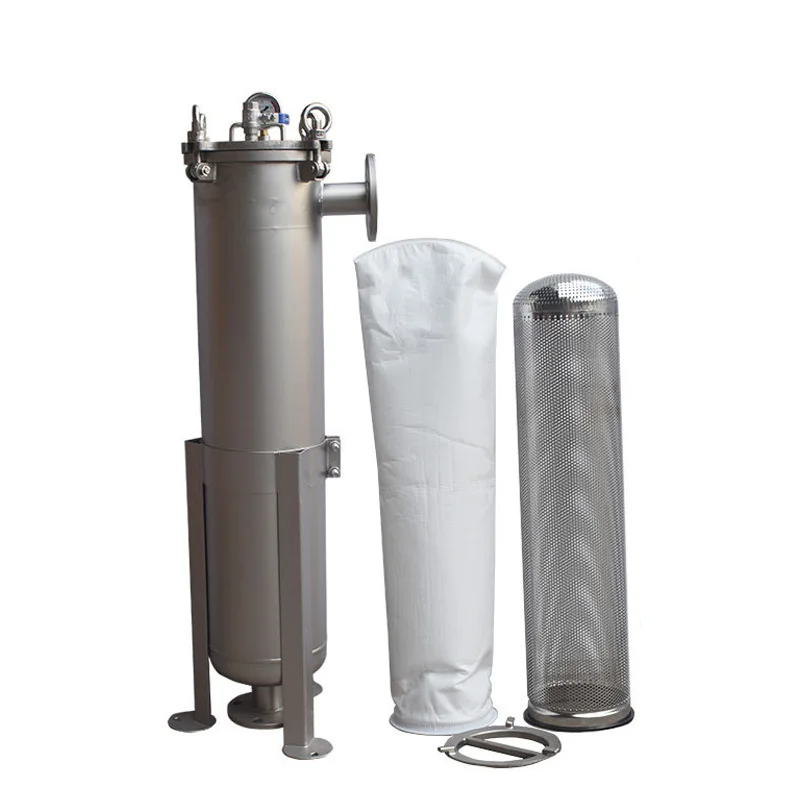 High Precision Coconut Olive Oil Polished Stainless Steel Cartridge Liquid Filtration Machine Filter Bag Housing