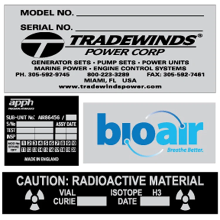 Custom Metal Brand Logo Label Tags Nameplate 3d Aluminium Logo Plate