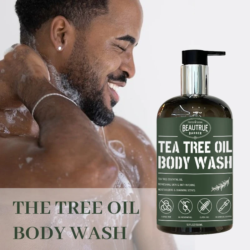 Remedy Soap Tea Tree Oil Body Wash Natural Mint Aloe Shower Gel For Body Foot Odor Skin Irritations Jock Itch Soothing Relief