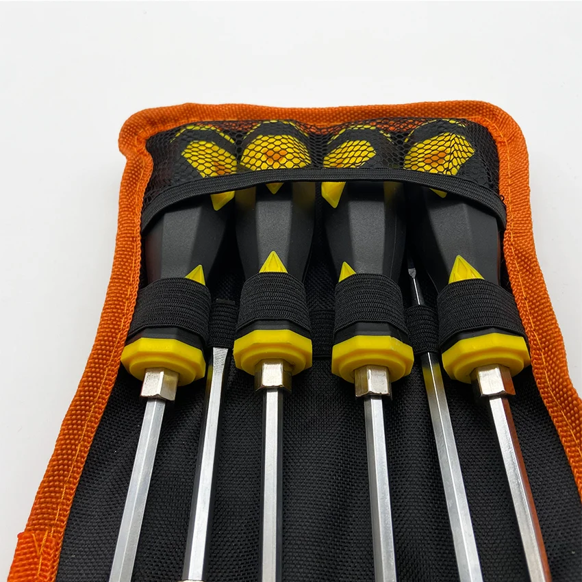 6PC diamond core handle set with high quality screwdriver PHILLIPS AND flat Magnetic screwdriver