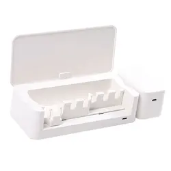 Таймер светодиодный перезаряжаемый органайзер для зубных щеток для ванной комнаты, настенный автоматический держатель для зубных щеток для электронных зубов