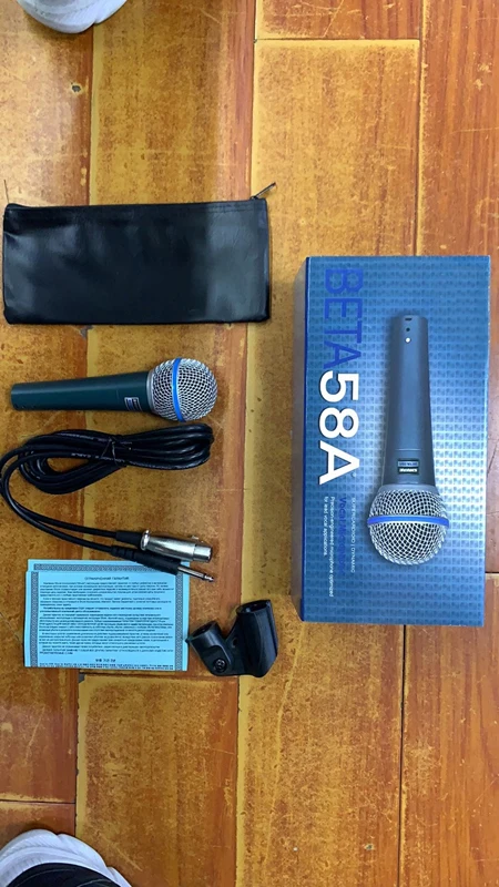 Проводной микрофон Shure beta 58A SM58 профессиональный кардиоидный динамический для записи голоса и