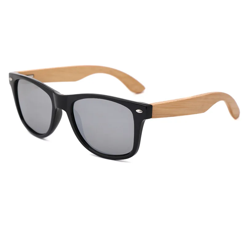 top seller  polarized cheap plastic bamboo wooden temple sunglasses